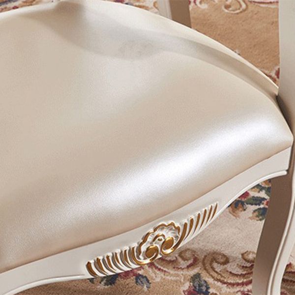 Upholstered European Style Dining Arm Chair Open Dining Chair for Restaurant