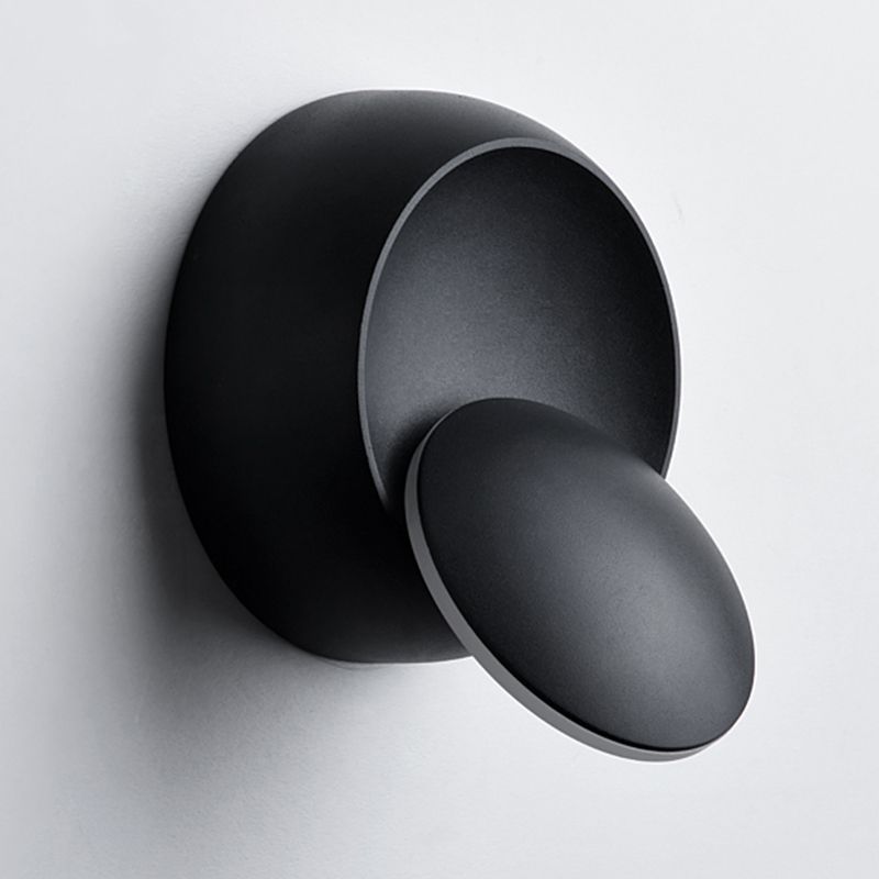 Moderner Stil runder Schatten Wandleuchten Metall 1-Licht-Wandmontage Beleuchtung