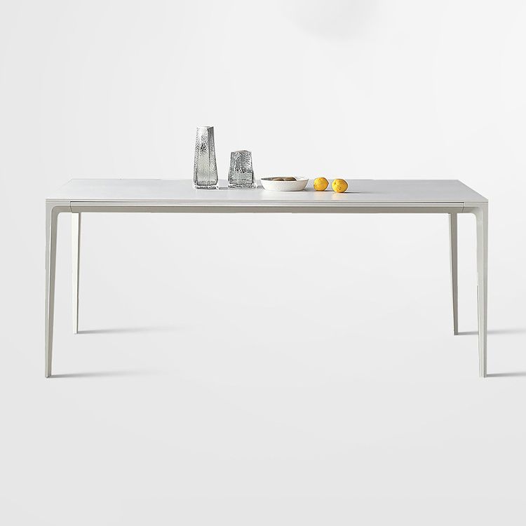 Dining Set Contemporary with Sintered Stone Dining Table and Upholstered Chairs