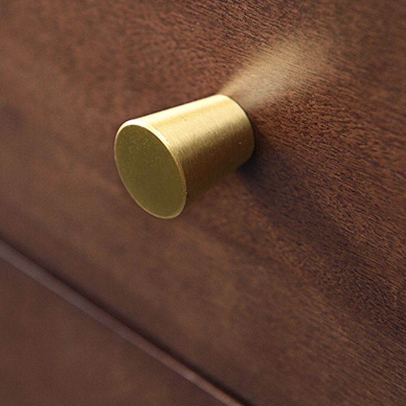 Solid Wood Glam Storage Chest Dresser Vertical Dresser with Metal Feet