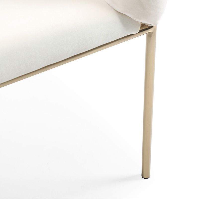 Sloped Arms Lounge Chair Basic Four Legs Chair for Living Room