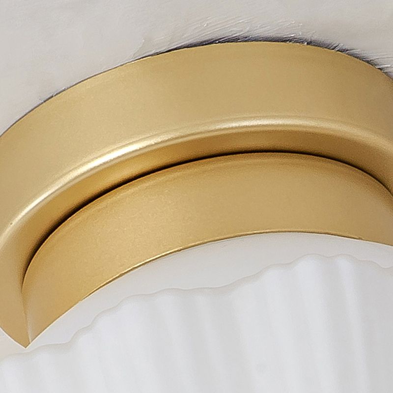 Nordic Style Ceiling Light Dome Shape Ceiling Lamp with Glass Shade for Bedroom