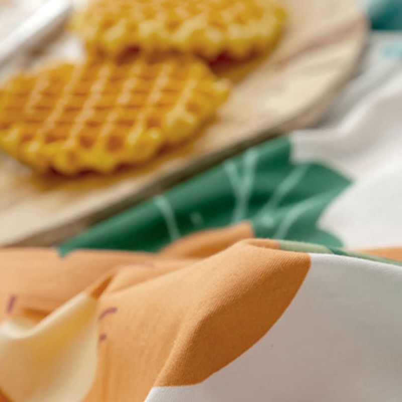 Printed Wrinkle Resistant Fitted Sheet Breathable Cotton Fitted Sheet