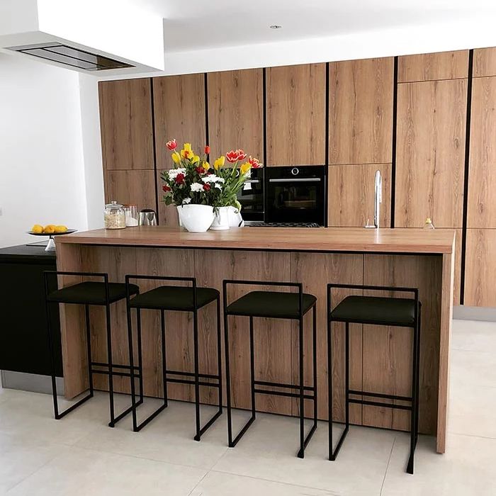 Contemporary Metal Bar Stools Indoor Barstool with Cushion and Low Back for Kitchen