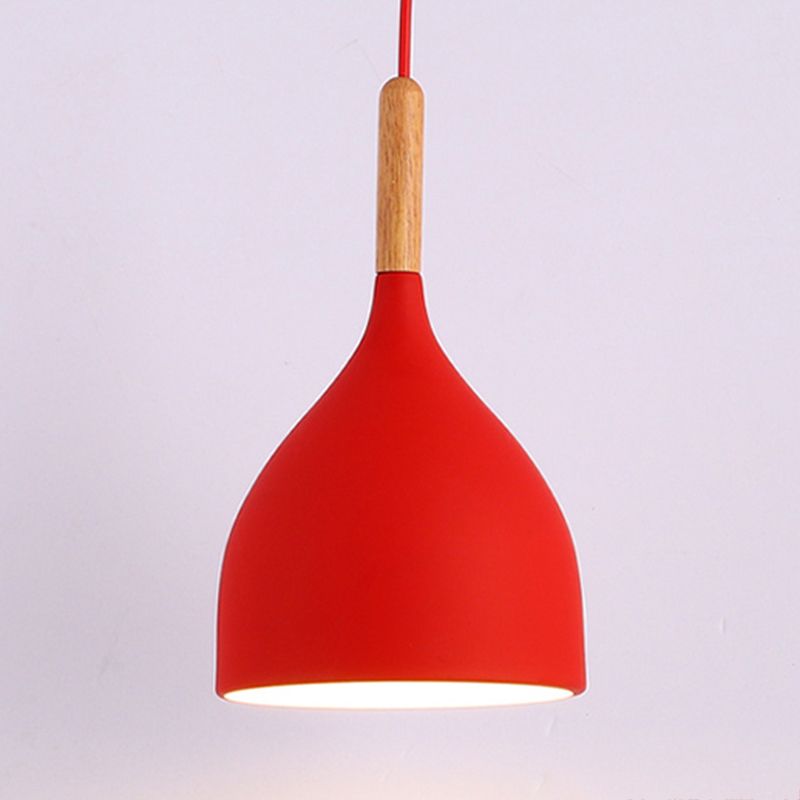 Bowl Shape Hanging Light Modern Style Metal 1 Light Hanging Lighting for Living Room