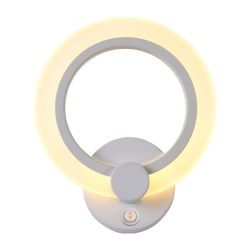Modern Style Geometric Sconce Light Fixtures Metal 1 Light Wall Mounted Lighting