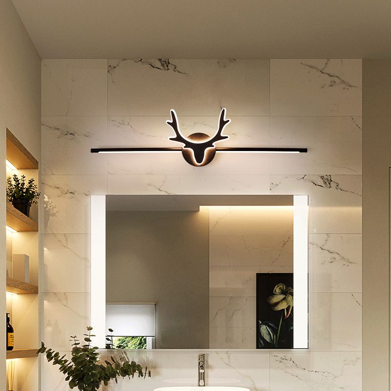 Antlers LED Mirror Front Light Modern Simple Vanity Light with Acrylic Shade for Bathroom