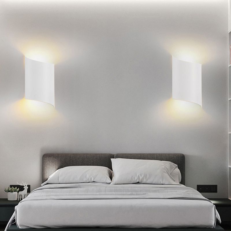 Luces de pared de forma de geometría de estilo contemporáneo de metal luces de montaje de pared de 2 luces