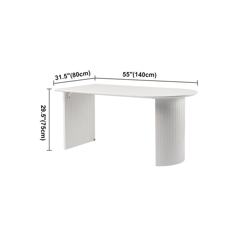 Modern Style Dining Table Double Pedestal Dining Table for Home Use