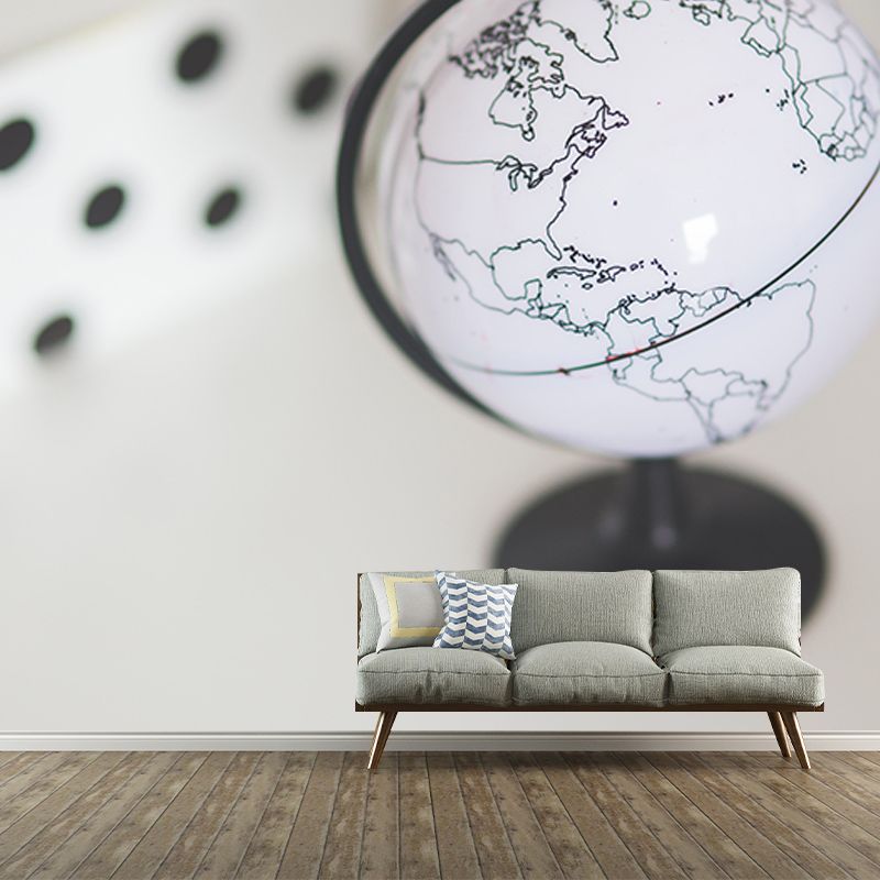 Map Resistant Mural Wallpaper Environment Friendly Sleeping Room Wall Mural