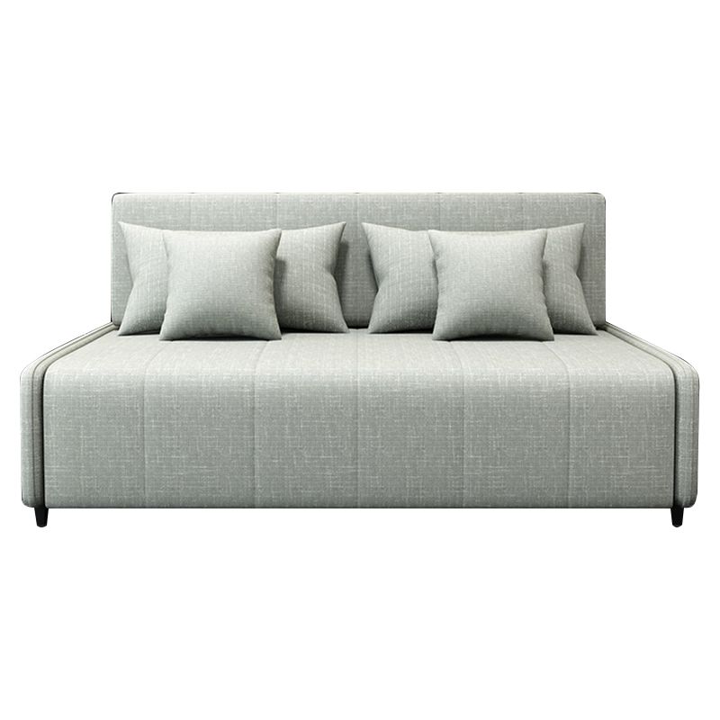Pillow Included Convertible Sofa Armless Foldable Futon Sofa Bed