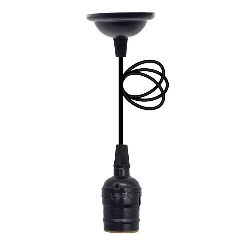 Vintage Single Bulb Hanging Light Metal Lamp Holder Industrial Style Lighting Fixture for Restaurant