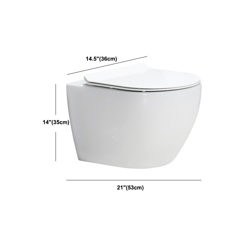 Small Apartment All-mounted Toilet Concealed Tank Toilet with Slow Close Seat