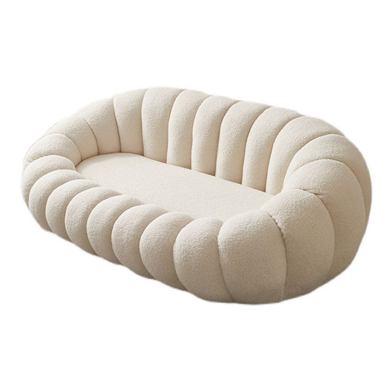 Modern 2/3-seater Sloped Arm Sofa 39.37" D Sewn Pillow Back Sofa