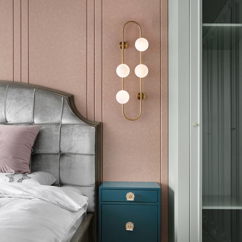 4 Light Unique Shape Wall Light Fixture Modern Wall Mounted Lighting for Living Room