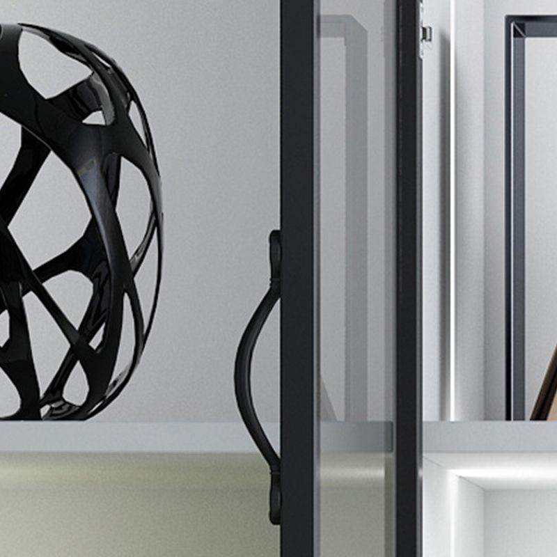 Contemporary Bookcase Closed Back Engineered Wood Bookshelf for Bedroom