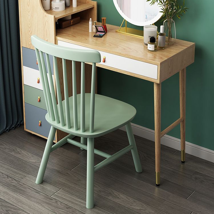 Moderne stijl houten eetkamerstoel eetarmloze stoel voor keuken (set van 2)