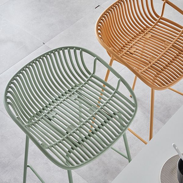 Modern Bar Stool Metal Counter Bar Stool with Metal Legs for Home