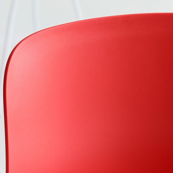 Silla plástica industrial del brazo de la sala de reuniones con parte posterior sólida del final mate que cena la silla