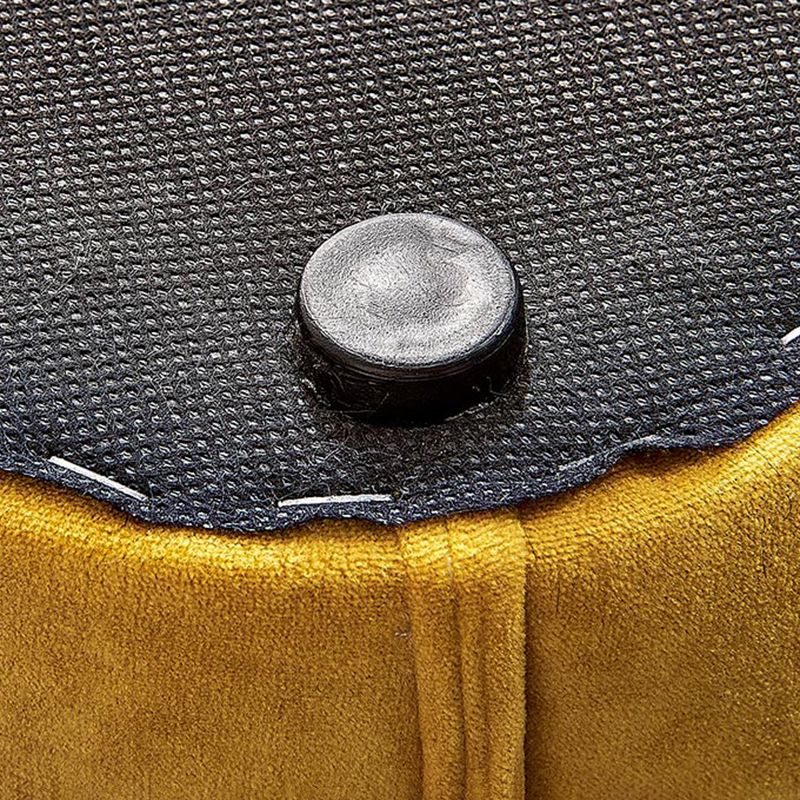 Contemporary Specialty Pouf Ottoman Plain Velvet Stain Resistant Boucle Ottoman