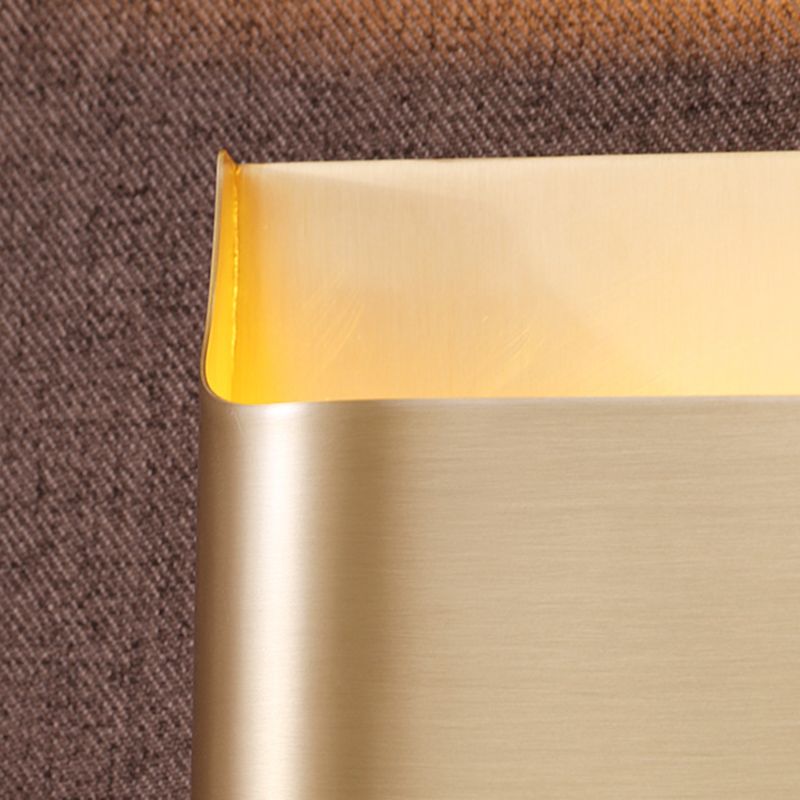 Rectangular Brass Sconces Wall Lights Modern Style 1-Light Wall Sconce Light Fixtures