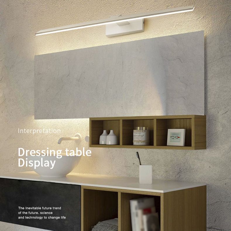 Moderne minimalistische LED -wandlamp Aluminium lineair verstelbaar wandlicht met acrylschaduw