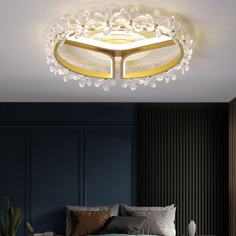 Multiple-Light Round Flush Ceiling Lights Modern Metal Flush Mount