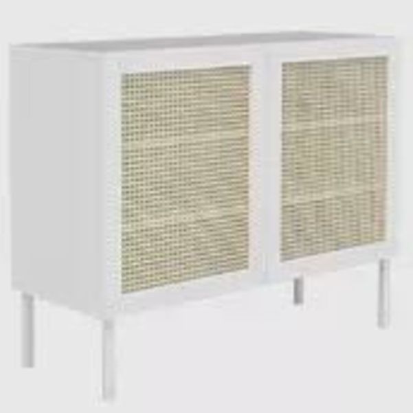 Rattan Living Room Sideboard 39.5"L Cabinet Modern Server Cabinet with Storage