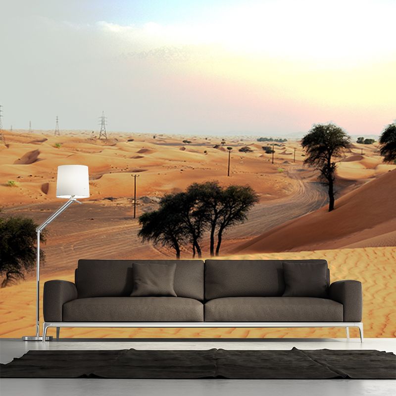 Desert Mural Decal Stain Resistant Living Room Wall Decor, Made to Measure