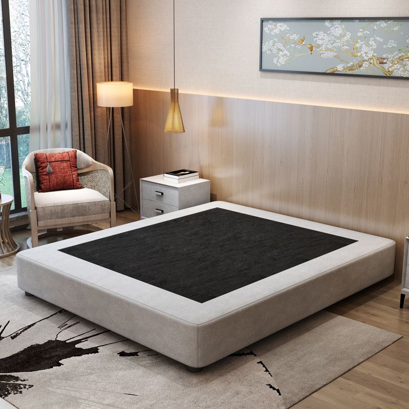 Contemporary Upholstered Wooden Bed Frame , 9.84" Platform Bed