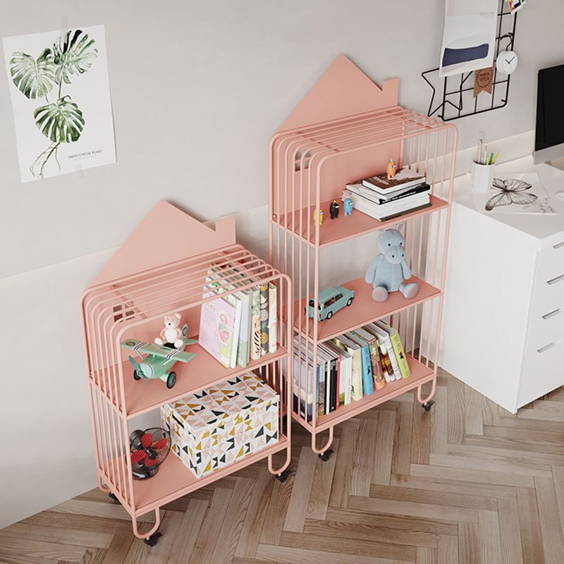 11" Wide Contemporary Shelf Metal Open Shelves Included Bookcase