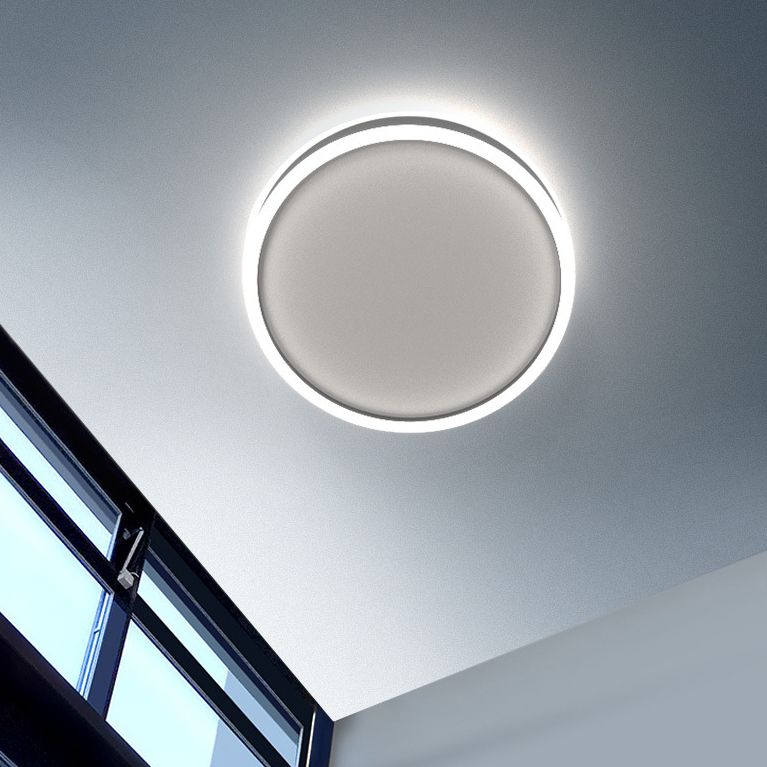 Metal Circular Flush mount Ceiling Lamp Minimalism Style LED Flush Mount Lighting for Bedroom
