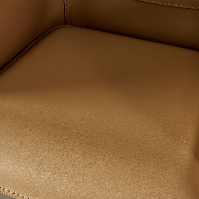 Faux Leather Dining Arm Chair Contemporary Dining and Accent Chairs