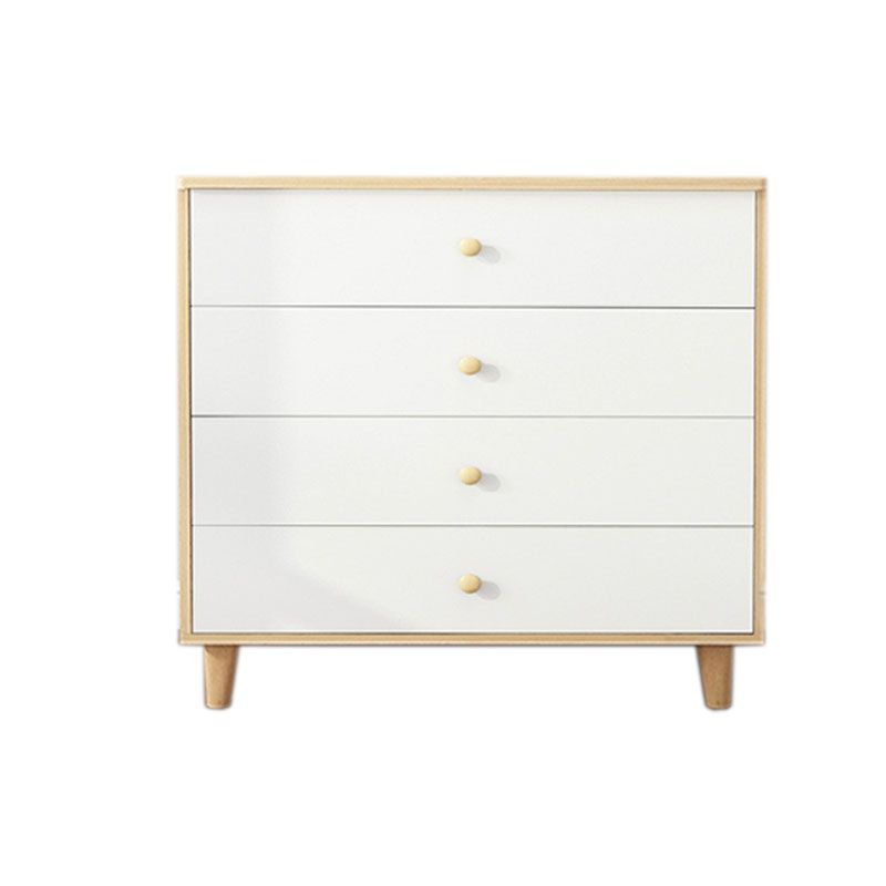 Contemporary Bedroom Chest Engineered Wood Storage Chest with Drawers