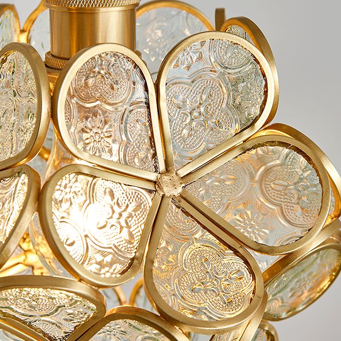 LED contemporain suspendu aux fleurs en forme de fleur