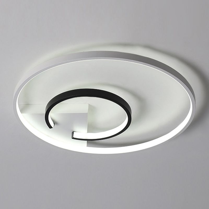 Montaje de techo de LED de estilo minimalista de techo de círculo de aluminio