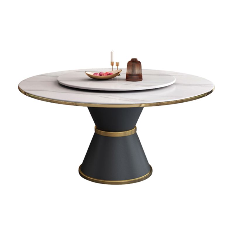 Table à manger en pierre entrée en métal moderne en métal pour cuisine et salle à manger