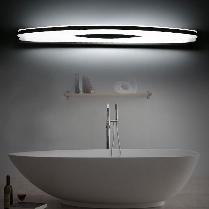 Oval Vanity Wall Lights Modern Simplicity Acrylic Vanity Sconce Lights for Bathroom