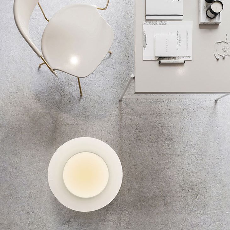 Frosted White Dome Shaped LED Ceiling Light Nordic Style Simplicity Aluminum Lighting Fixture for Bedroom