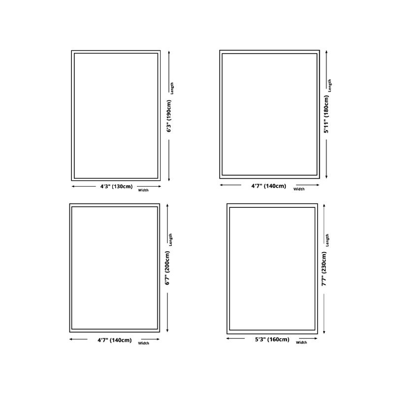 Sapphire Modern Rug Polyester Check Pattern Rug Washable Rug for Living Room