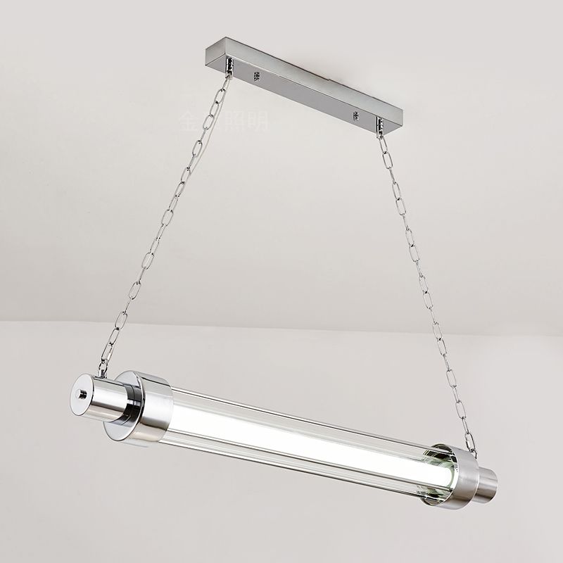 Luci a sospensione di pendente lineare Luci dell'isola Cenda contemporanea per l'isola della cucina