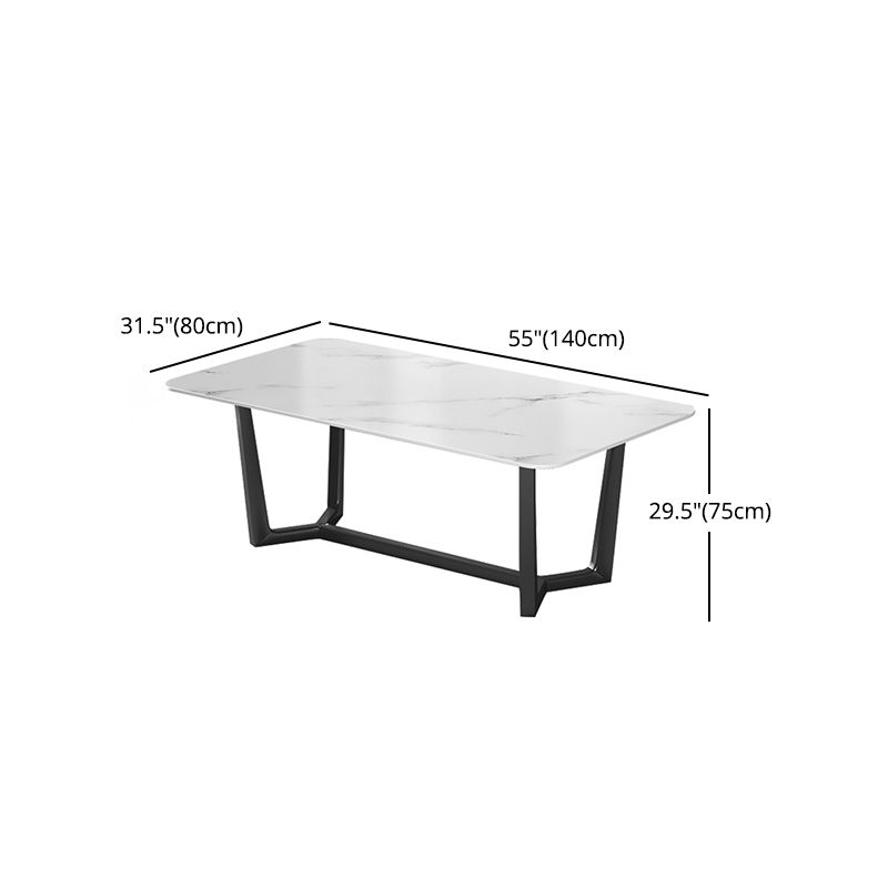 Modern 1/2/5/7 Pieces Rectangle Dining Set Sintered Stone Dining Table Set