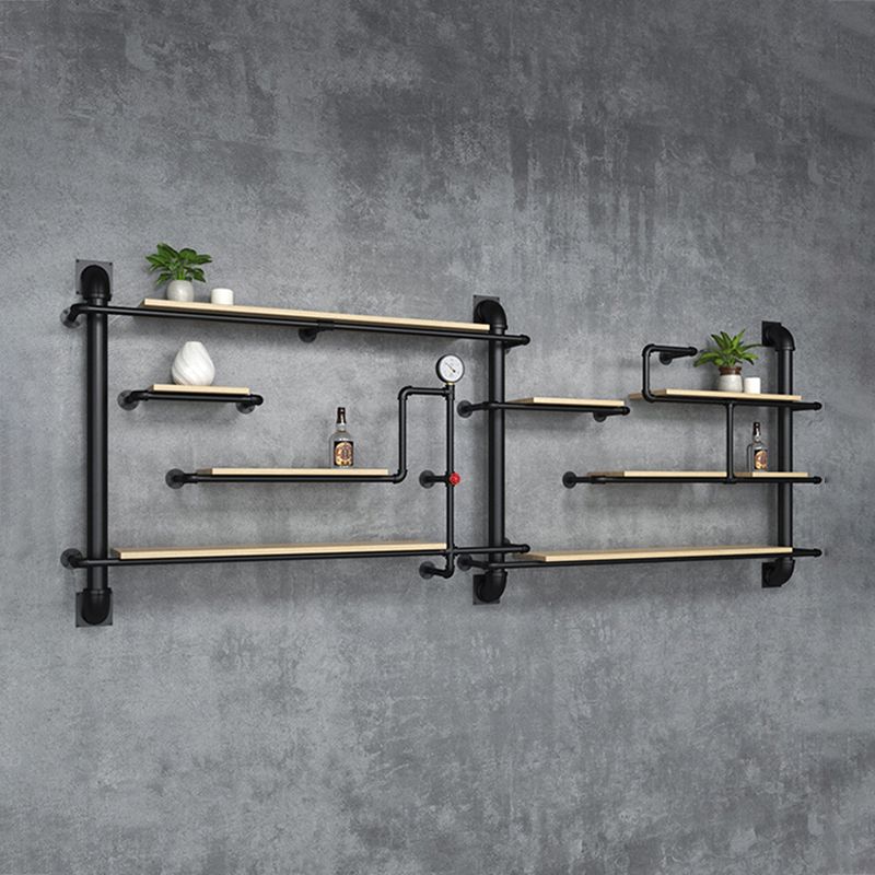 Metall schwimmende Bücherregal Industriestil Wandmontage geschlossenes Rückenregal