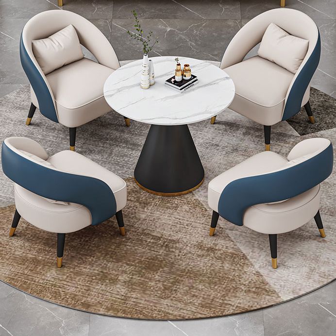 Stone Dining Site Table Contemporary Round Dining Table for Kitchen Home