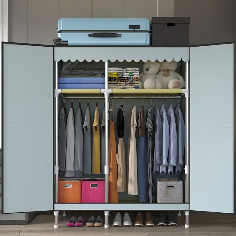 Hinged Wardrobe Closet with Legs Contemporary Wardrobe Armoire