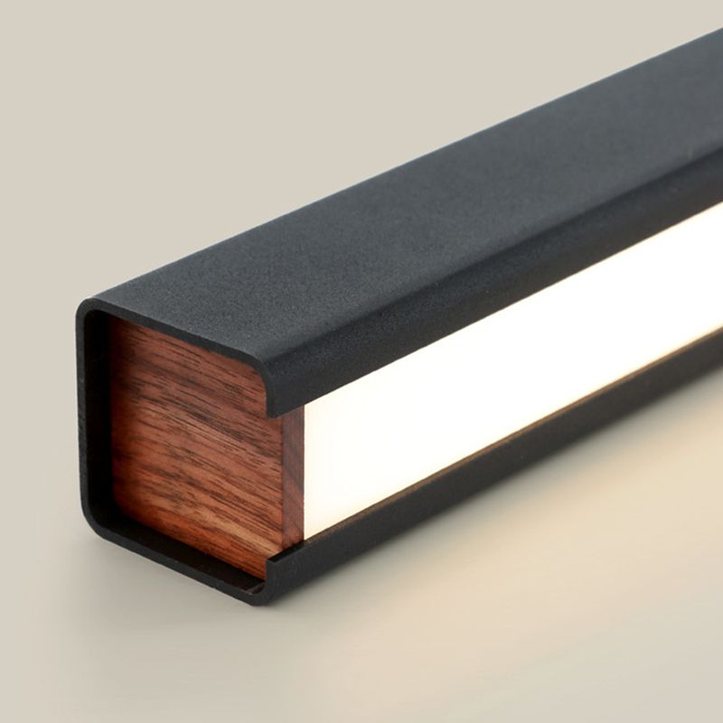 Metal Strip Chandelier Light Fixture Simple LED Island Pendant for Dining Room