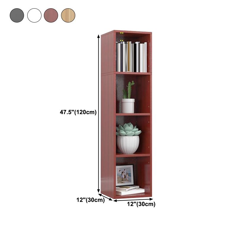 11.81"W Bookshelf Closed Back Contemporary Style Bookcase for Home Office