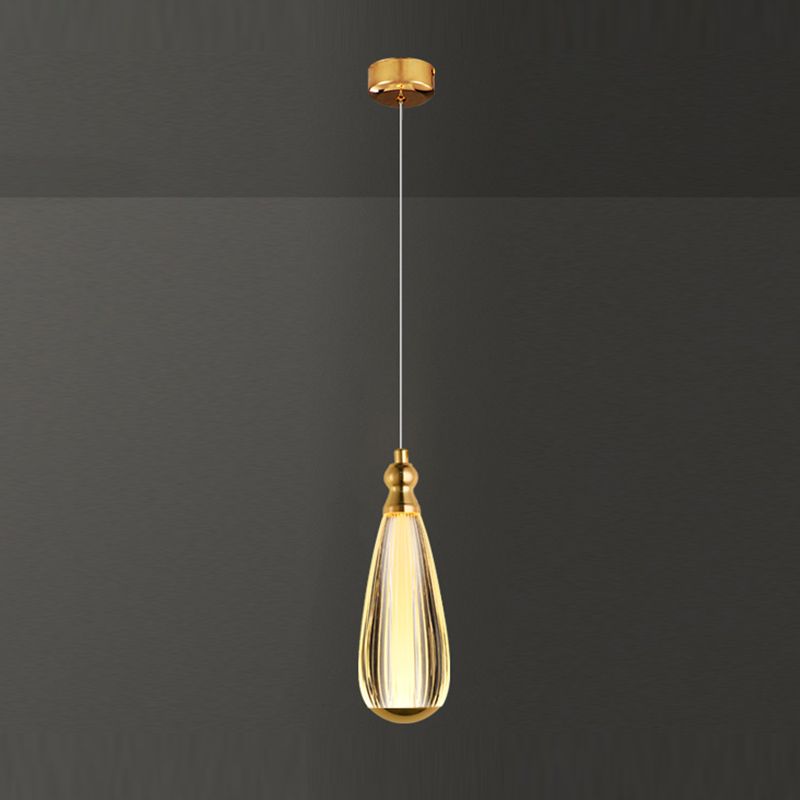 Geometry Shape Hanging Lights Modern Style Metal Hanging Light Fixtures in Gold