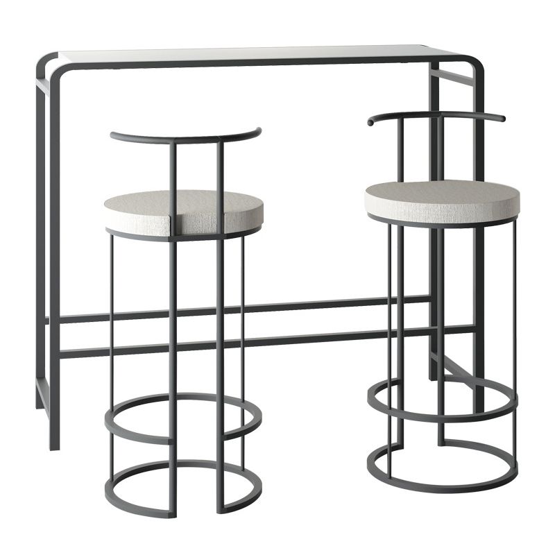 Industrial Bar Table Bar Height Rectangle Pub Table for Indoor and Breakroom