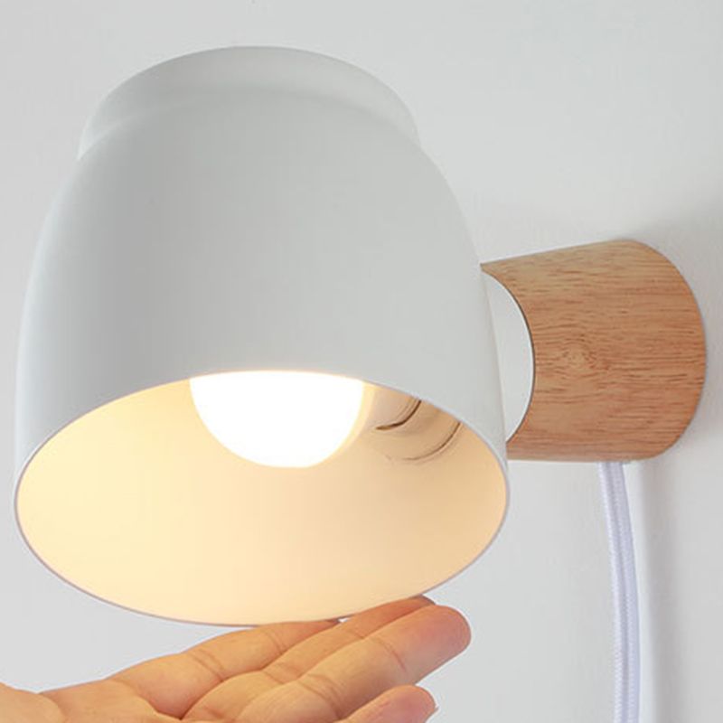 Bell Wall Lighting Simplicity Metal 1 Light Wall Sconces for Living Room